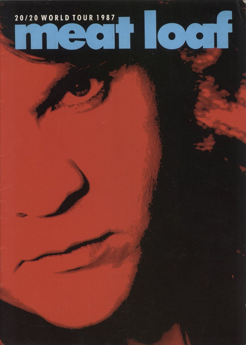 Meat Loaf 20/20 World Tour UK tour programme TOUR PROGRAMME