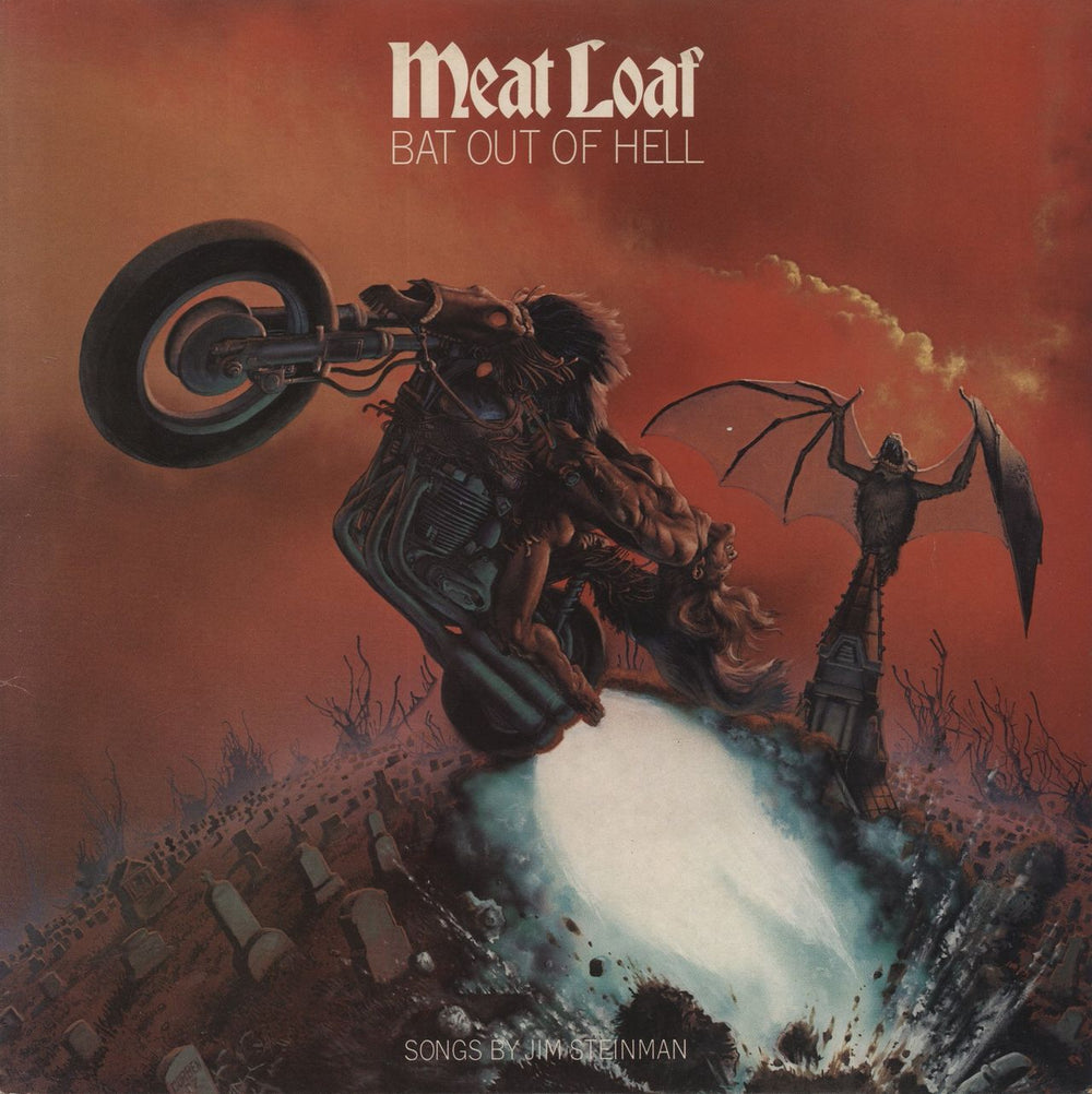 Meat Loaf Bat Out Of Hell - Gold promo stamped UK vinyl LP album (LP record) EPC82419