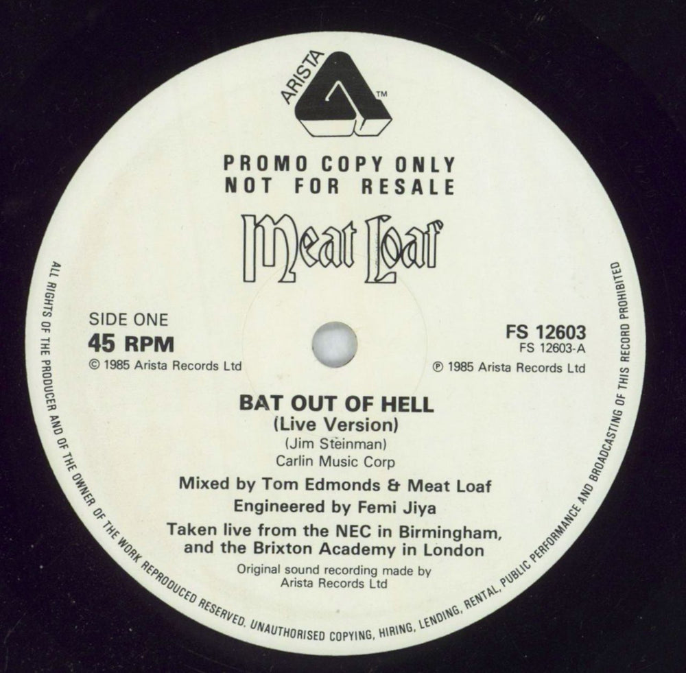 Meat Loaf Piece Of The Action + Poster + Bonus 12" UK 12" vinyl single (12 inch record / Maxi-single) MEA12PI828186