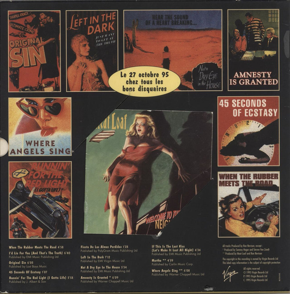 Meat Loaf Welcome To The Neighbourhood French Promo CD album (CDLP)