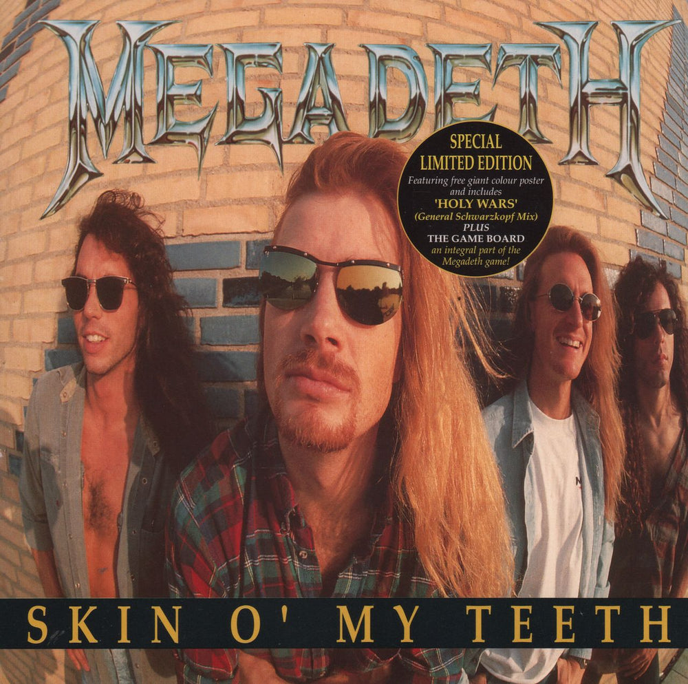 Megadeth Skin O' My Teeth + Poster UK 7" vinyl single (7 inch record / 45) CLP669