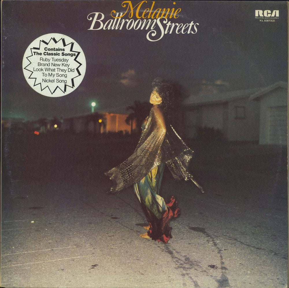 Melanie Ballroom Streets - Hype Stickered Sleeve UK 2-LP vinyl record set (Double LP Album) XL03073