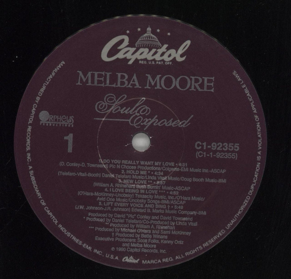 Melba Moore Soul Exposed US vinyl LP album (LP record) MP3LPSO859021