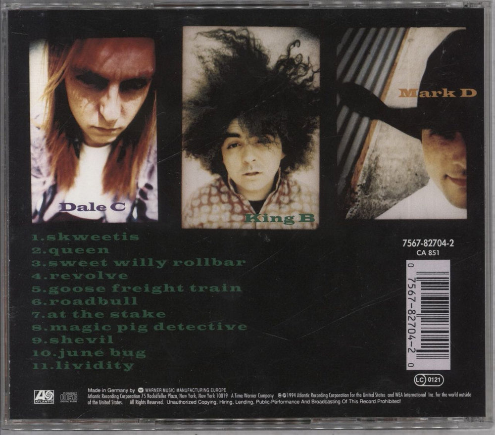 Melvins Stoner Witch - Warner Logo UK CD album (CDLP) 075678270420