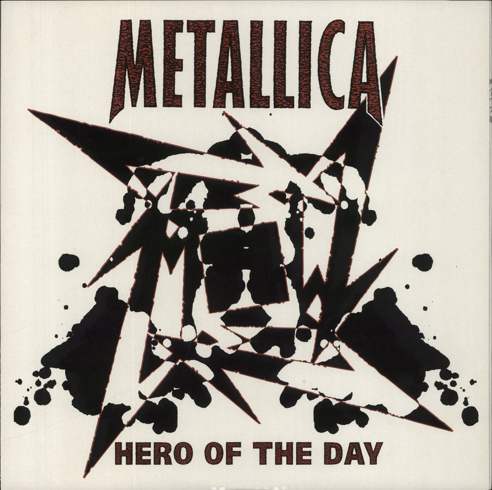 Metallica Hero Of The Day - Embossed UK 12" vinyl single (12 inch record / Maxi-single)
