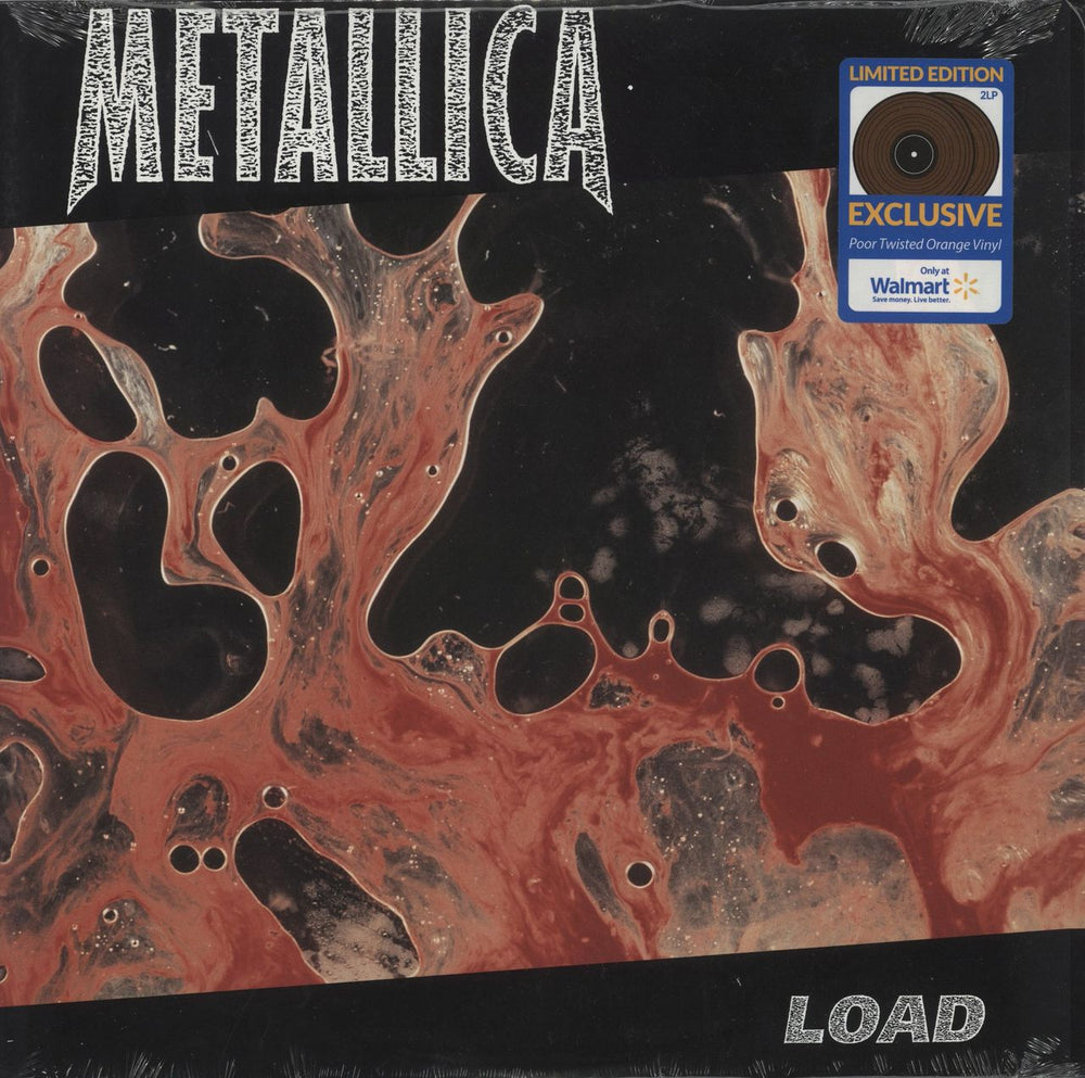 Metallica Load - Poor Twisted Orange Vinyl - Sealed US 2-LP vinyl record set (Double LP Album) BLCKND011R-1W
