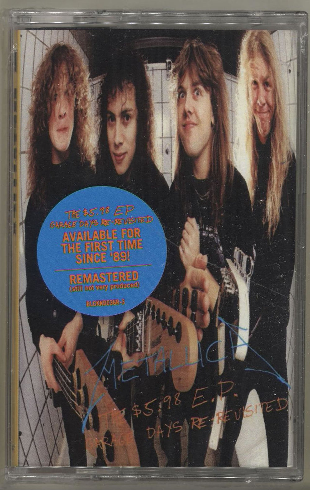 Metallica The $5.98 E.P.: Garage Days Re-Revisited - Sealed US cassette single BLCKND036R-3