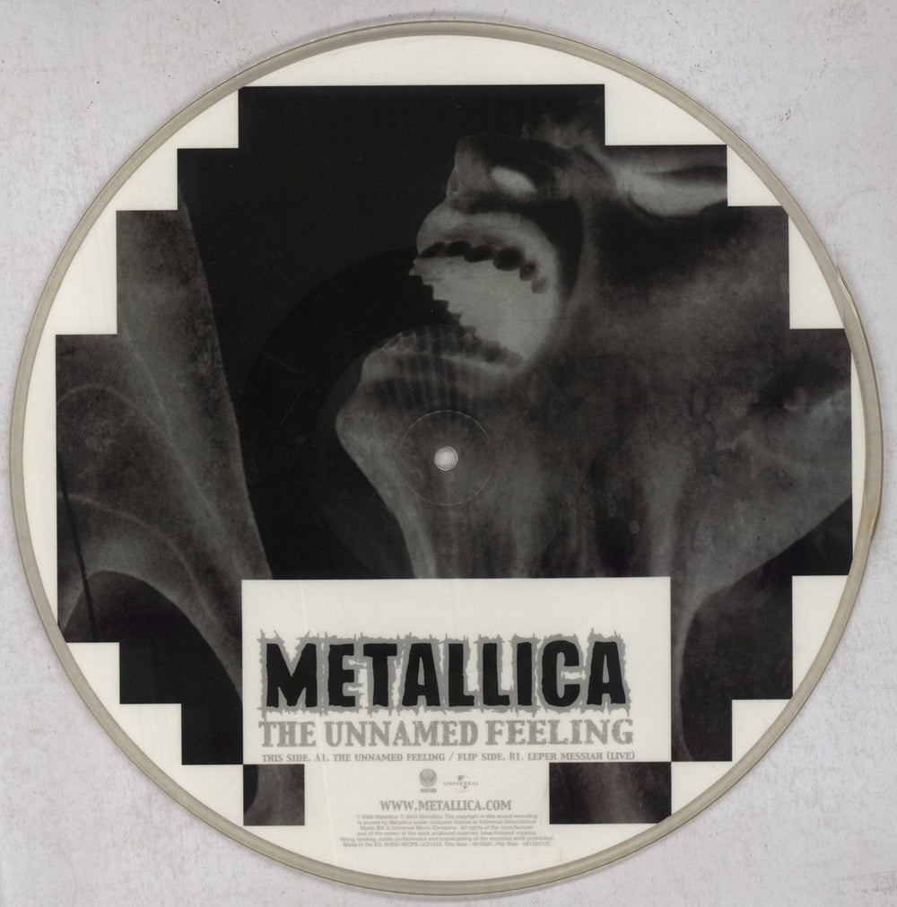 Metallica The Unnamed Feeling - Clear Rim UK 12" vinyl picture disc (12 inch picture record) 602498156612