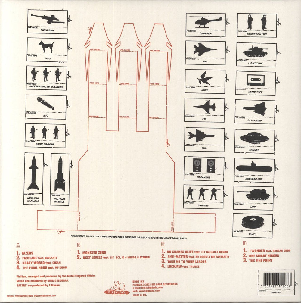 MF Doom Take Me To Your Leader + 7" vinyl UK 2-LP vinyl record set (Double LP Album) 5054429172607