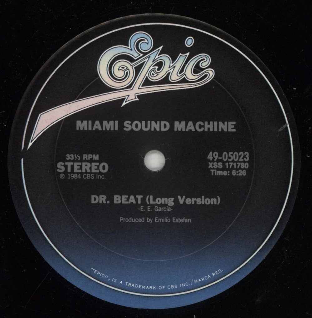 Miami Sound Machine Dr Beat US 12" vinyl single (12 inch record / Maxi-single) 49-05023