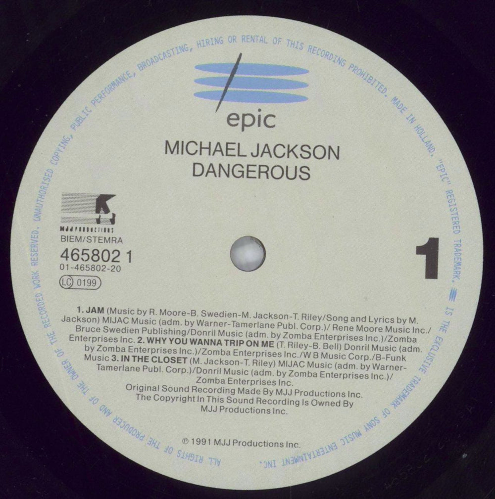 Michael Jackson Dangerous - Hypestickered UK 2-LP vinyl record set (Double LP Album) M-J2LDA828327