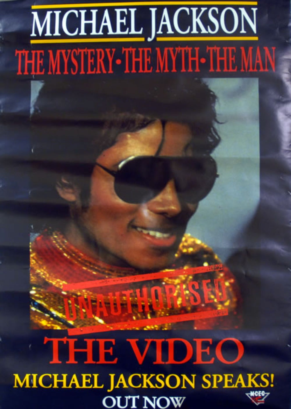 Michael Jackson Michael Jackson Speaks - The Unauthorised Video UK Promo poster 19 X 27