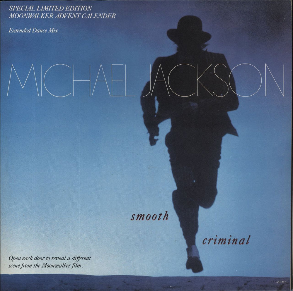 Michael Jackson Smooth Criminal - Calendar UK 12" vinyl single (12 inch record / Maxi-single) 5099765317060