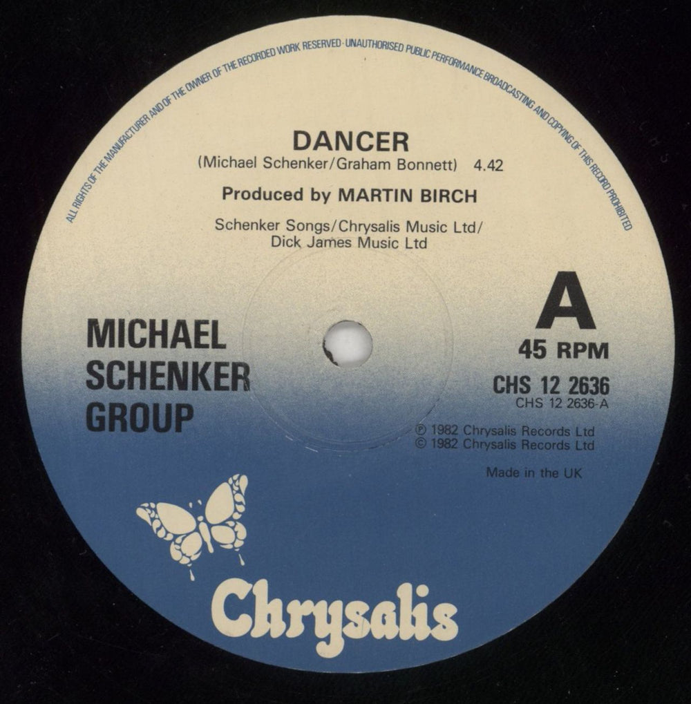 Michael Schenker Group Dancer UK 12" vinyl single (12 inch record / Maxi-single) MSG12DA285230