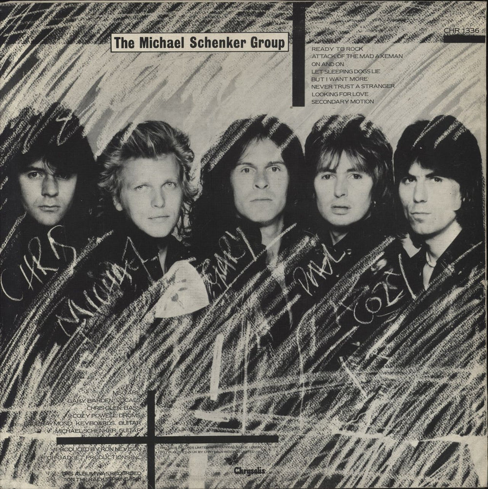 Michael Schenker Group MSG UK vinyl LP album (LP record)