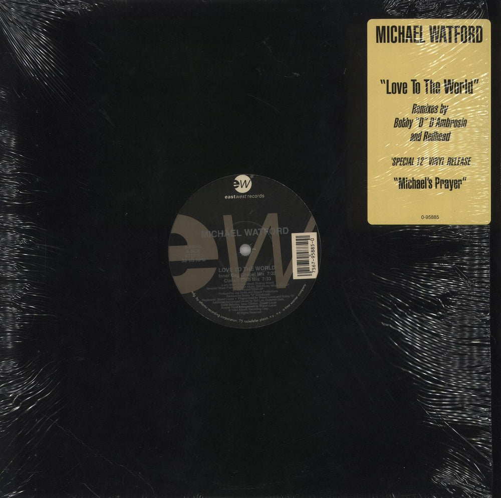 Michael Watford Love To The World / Michael's Prayer US 12" vinyl single (12 inch record / Maxi-single) 0-95885