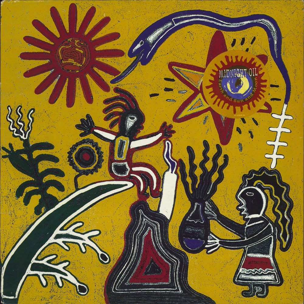 Midnight Oil Earth And Sun And Moon UK vinyl LP album (LP record) 4736051