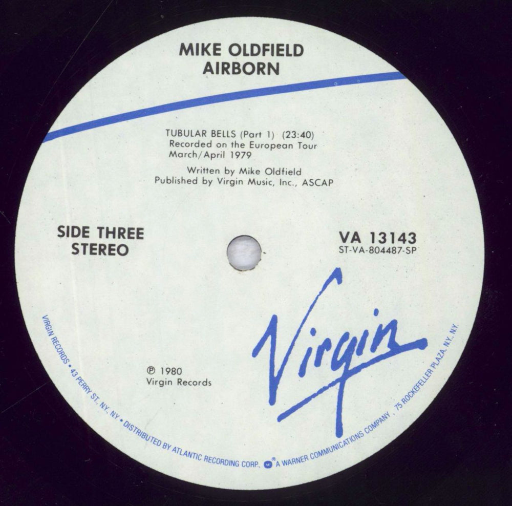 Mike Oldfield Airborn US 2-LP vinyl record set (Double LP Album) OLD2LAI833243