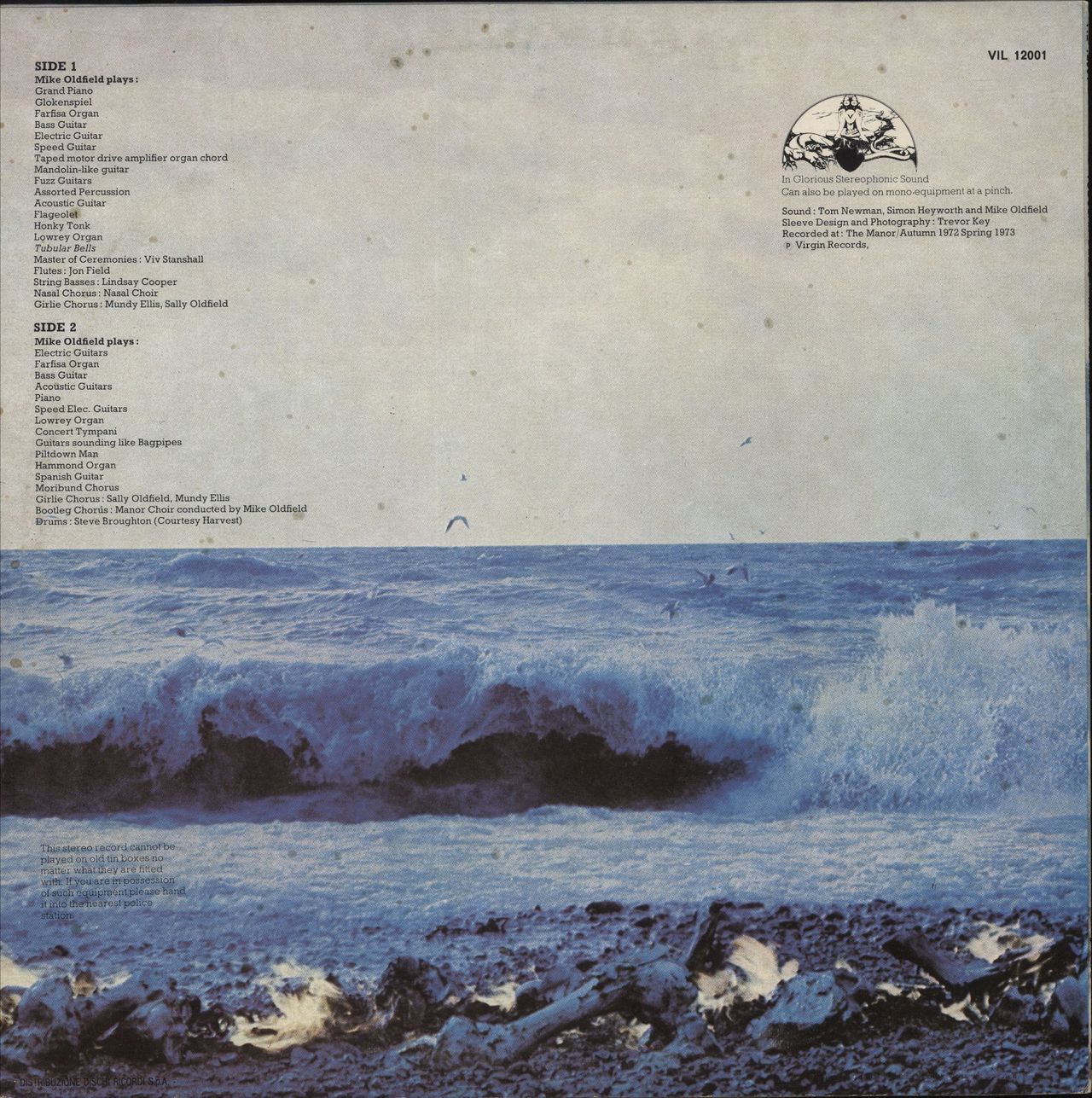 Mike Oldfield Tubular Bells - EX - 2nd Italian vinyl LP album (LP record)