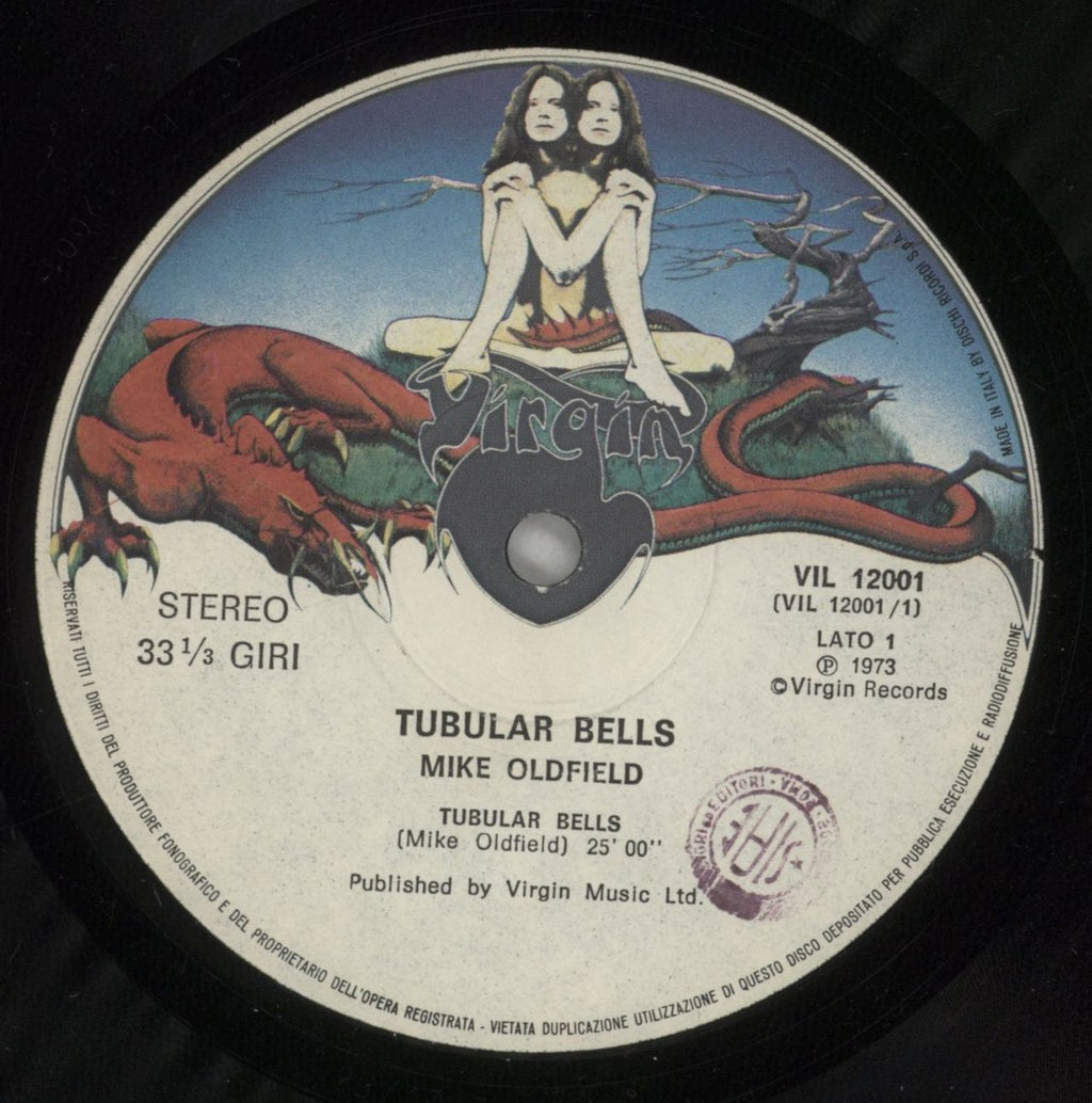 Mike Oldfield Tubular Bells - EX - 2nd Italian vinyl LP album (LP record) OLDLPTU876946