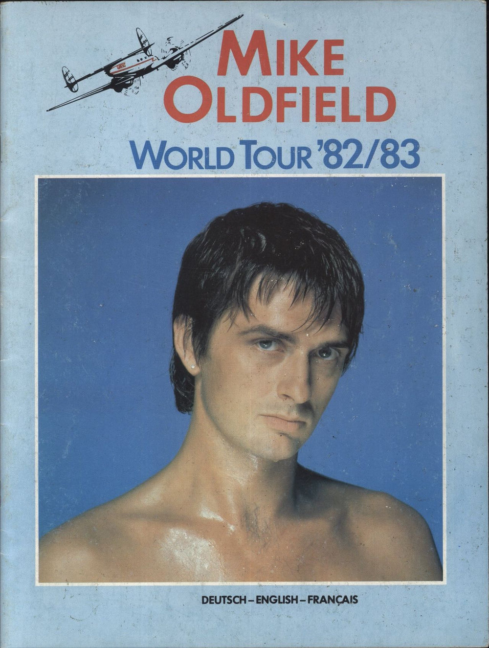 Mike Oldfield World Tour '82/83 + Ticket Stub UK tour programme PROGRAMME