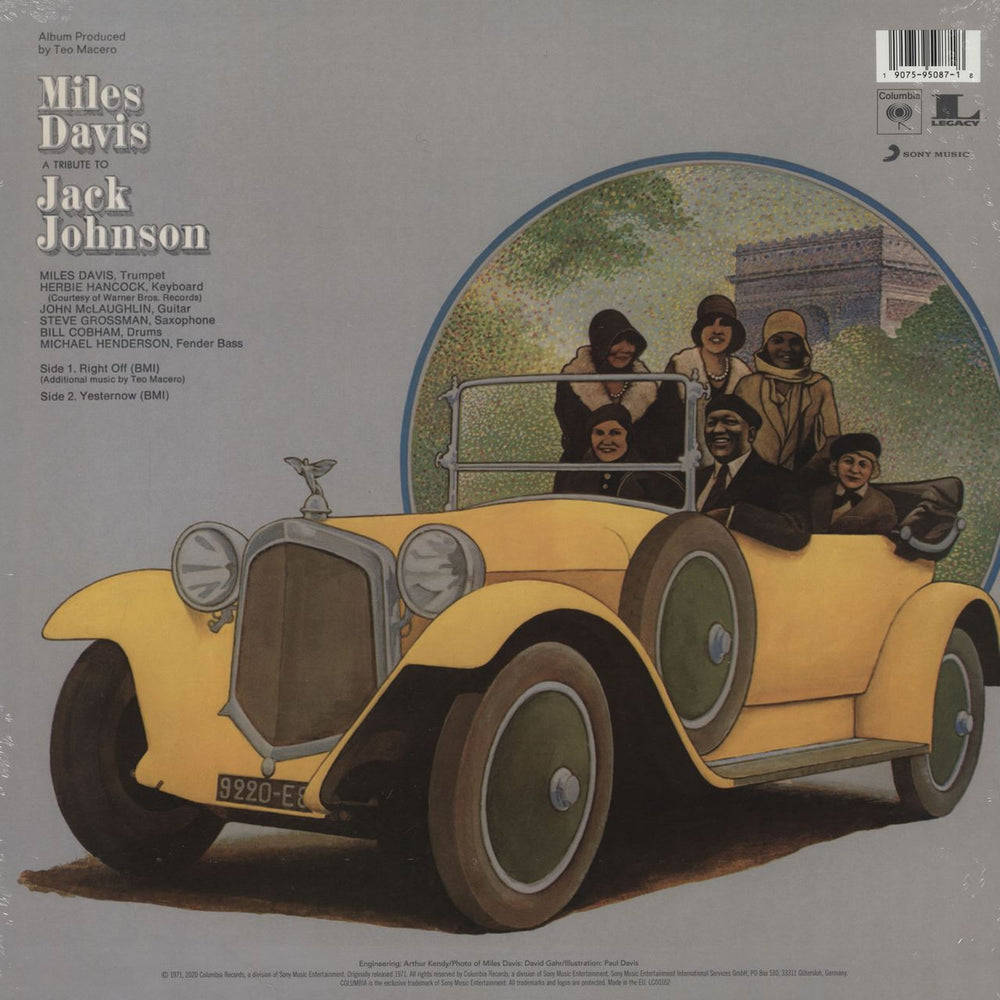 Miles Davis A Tribute To Jack Johnson - Sealed UK vinyl LP album (LP record) 190759508718