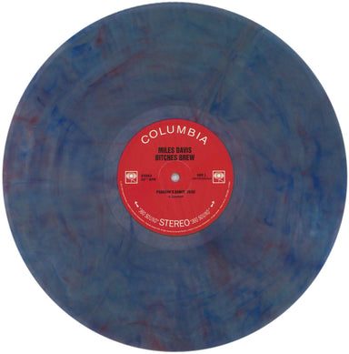 Miles Davis Bitches Brew - Blue & Red Splatter Vinyl UK 2-LP vinyl record set (Double LP Album) MDA2LBI842174