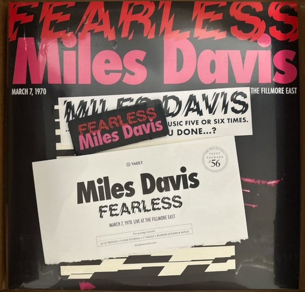 Miles Davis Fearless [March 7, 1970 Live At The Fillmore East] - Vault Package 56 US 3-LP vinyl record set (Triple LP Album) TMR-898