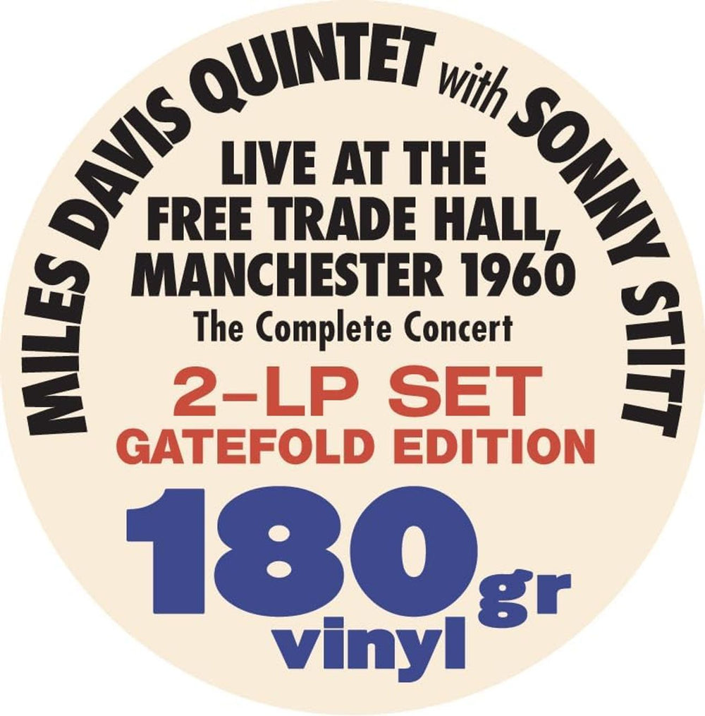 Miles Davis Live At The Free Trade Hall, Manchester 1960 - 180 Gram - Sealed UK 2-LP vinyl record set (Double LP Album) 2024