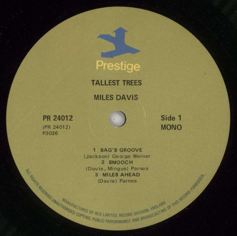 Miles Davis Tallest Trees US 2-LP vinyl record set (Double LP Album) MDA2LTA469951