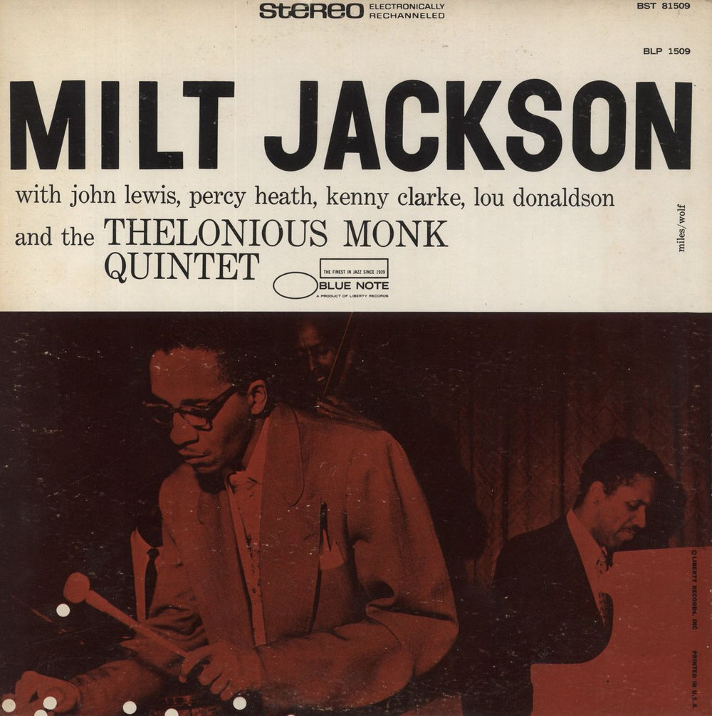 Milt Jackson Milt Jackson - 'b' Label US vinyl LP album (LP record) BST-81509