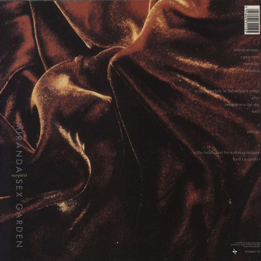 Miranda Sex Garden Suspiria UK 2-LP vinyl record set (Double LP Album) 5016025311125