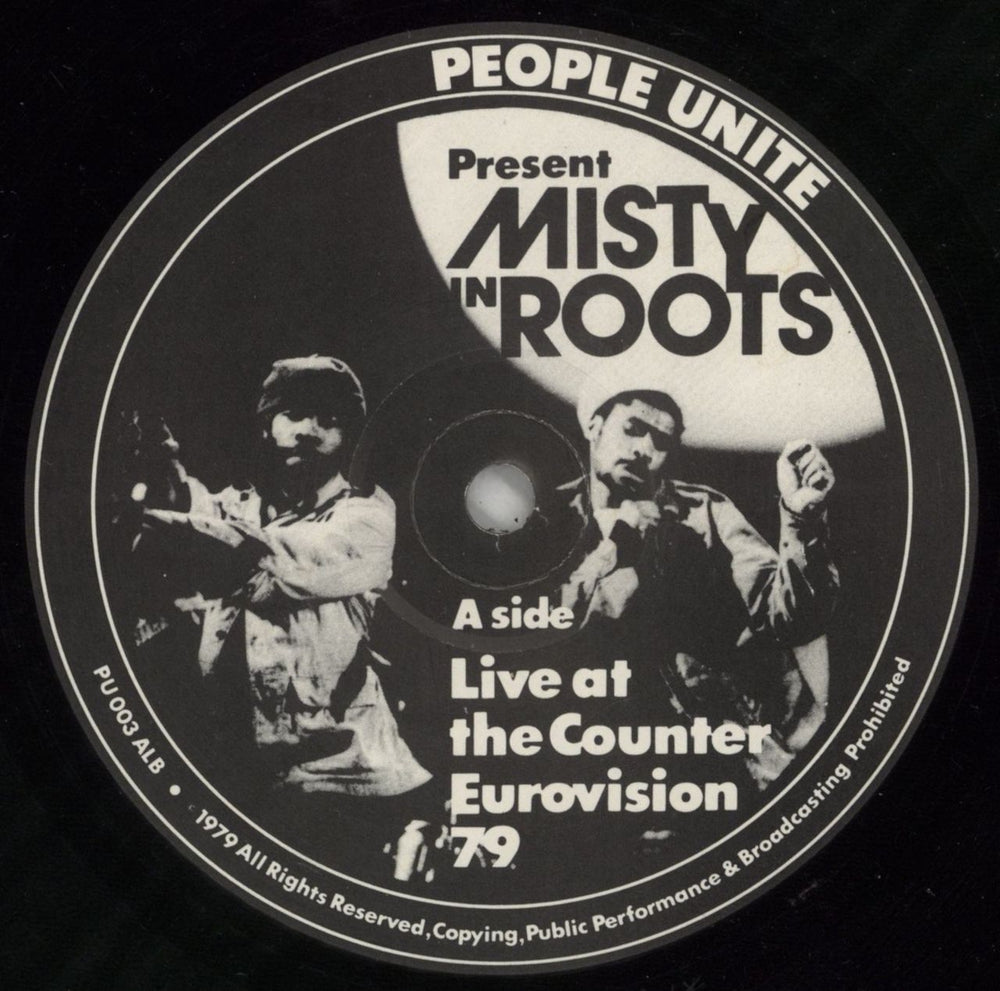 Misty In Roots Live At The Counter Eurovision 79 Belgian vinyl LP album (LP record) M74LPLI551770