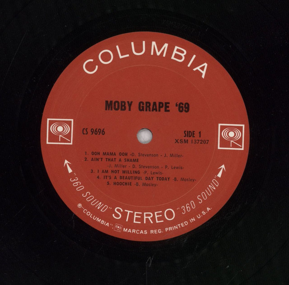 Moby Grape Moby Grape '69 US vinyl LP album (LP record)