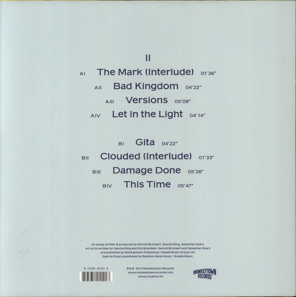 Moderat Moderat II German vinyl LP album (LP record) 817231011213