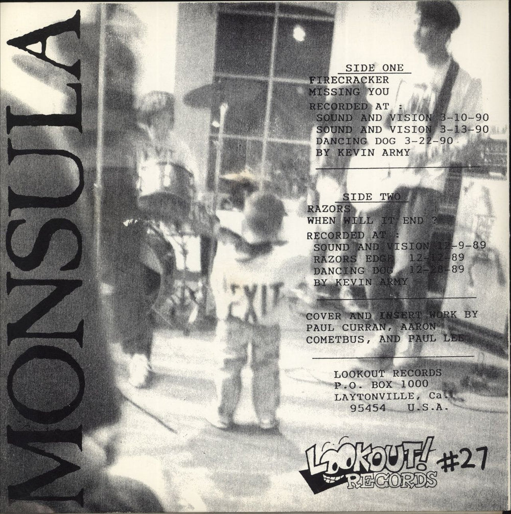 Monsula Nickel E.P. US 7" vinyl single (7 inch record / 45)