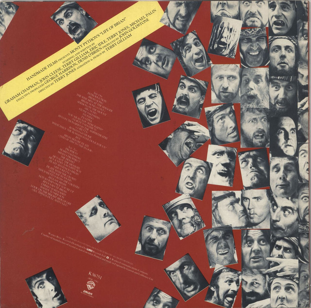 Monty Python Life Of Brian German vinyl LP album (LP record) PYTLPLI736050