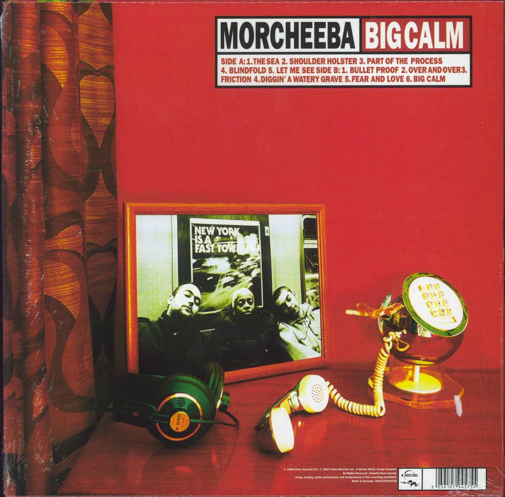 Morcheeba Big Calm - Red Vinyl - Shrink UK vinyl LP album (LP record) HEELPBI845204