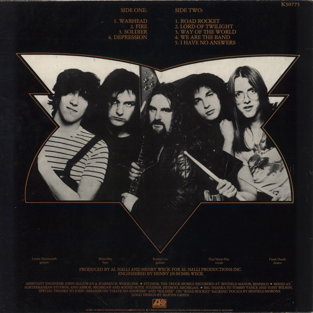 More Warhead UK vinyl LP album (LP record)