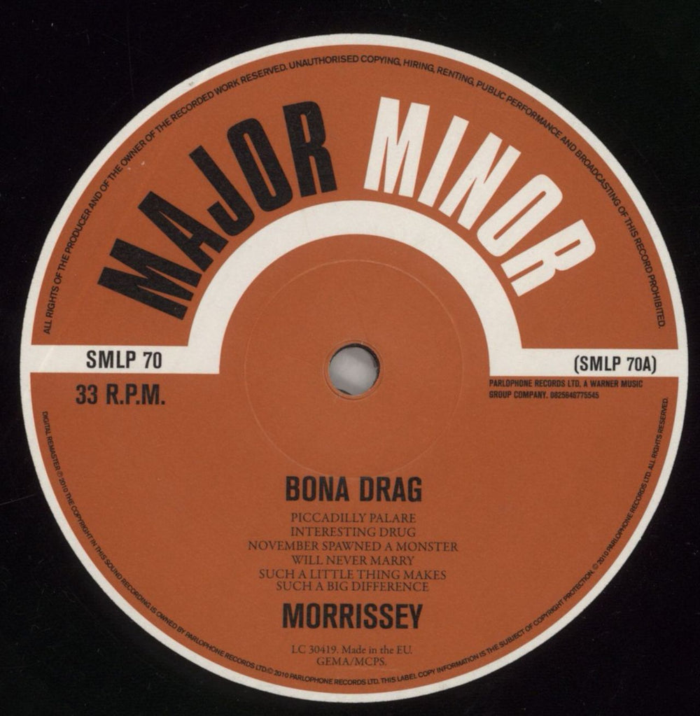 Morrissey Bona Drag - 180gm - EX UK 2-LP vinyl record set (Double LP Album) MOR2LBO860311