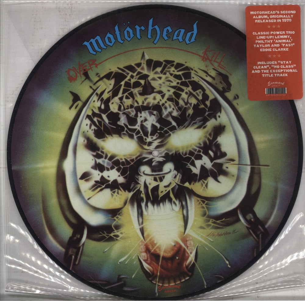 Motorhead Overkill UK picture disc LP (vinyl picture disc album) 41010P