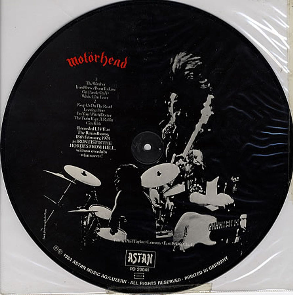 Motorhead What's Words Worth UK picture disc LP (vinyl picture disc album) MOTPDWH64608