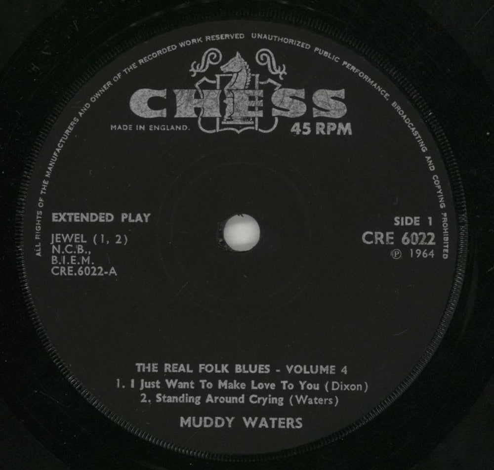 Muddy Waters The Real Folk Blues Volume 4 - VG UK 7" vinyl single (7 inch record / 45) MDW07TH830789