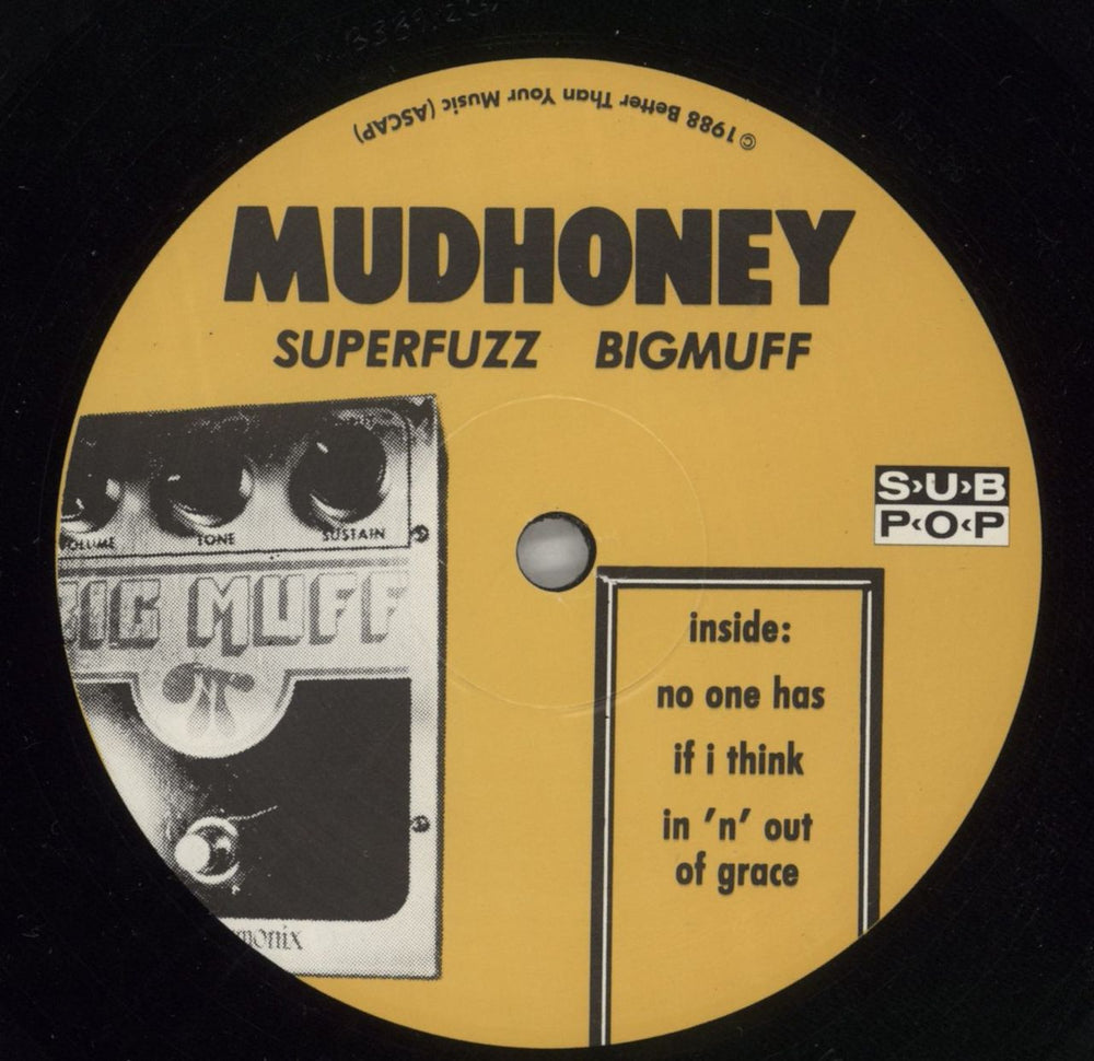 Mudhoney Superfuzz Bigmuff US vinyl LP album (LP record) MUDLPSU810785