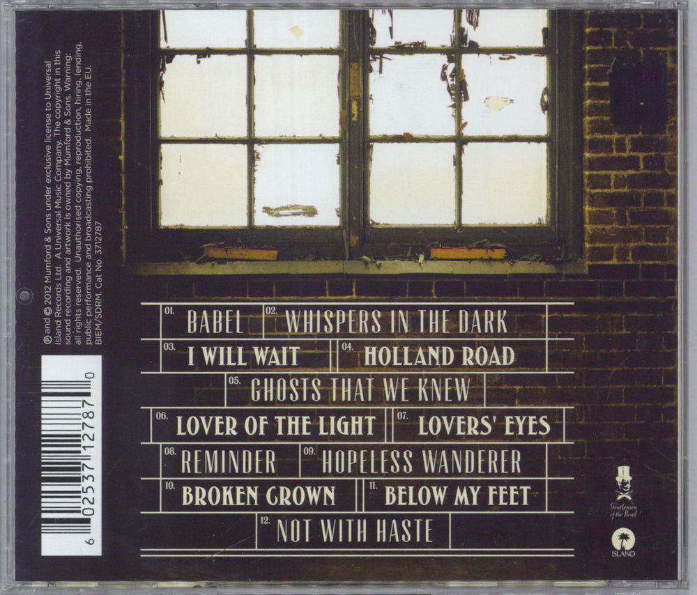 Mumford & Sons Babel UK CD album (CDLP) 602537127870