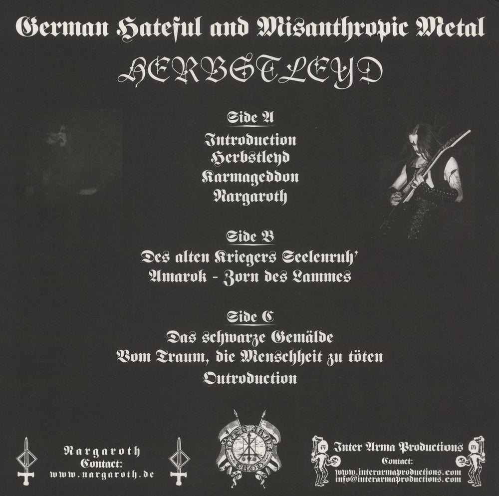 Nargaroth Herbstleyd - Red Vinyl German 2-LP vinyl record set (Double LP Album)