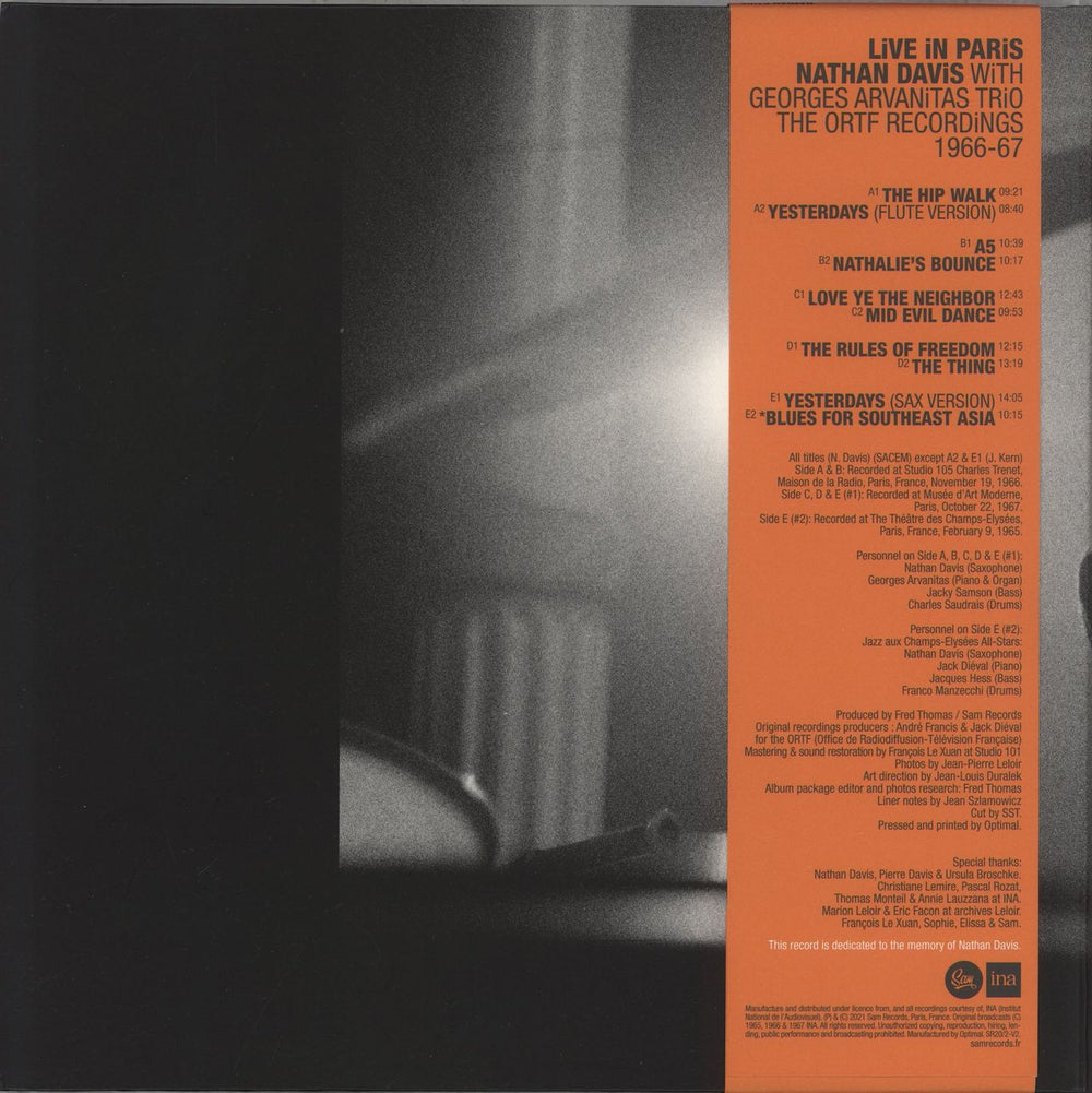 Nathan Davis Live In Paris - The ORTF Recordings 1966/67 - 180gm Vinyl French 3-LP vinyl record set (Triple LP Album) 3770010277019