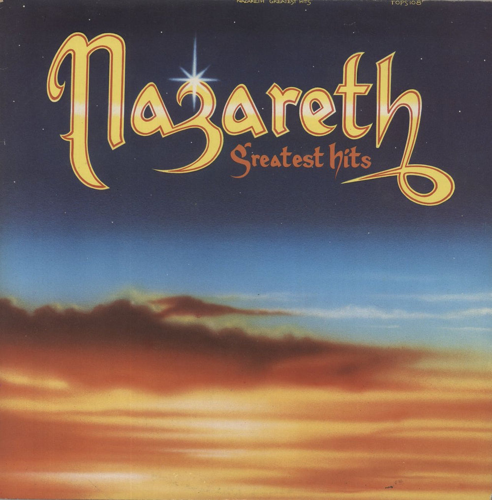 Nazareth Greatest Hits - glossy p/s UK vinyl LP album (LP record) TOPS108