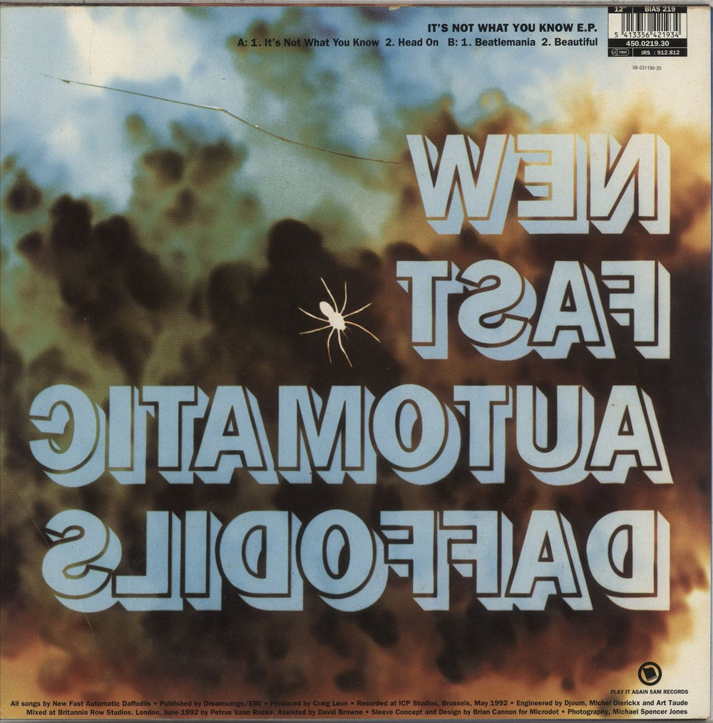 New Fast Automatic Daffodils It's Not What You Know E.P. UK 12" vinyl single (12 inch record / Maxi-single) 5413356421934
