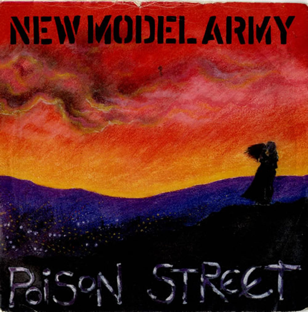 New Model Army Poison Street - Red vinyl UK 7" vinyl single (7 inch record / 45) NMA5